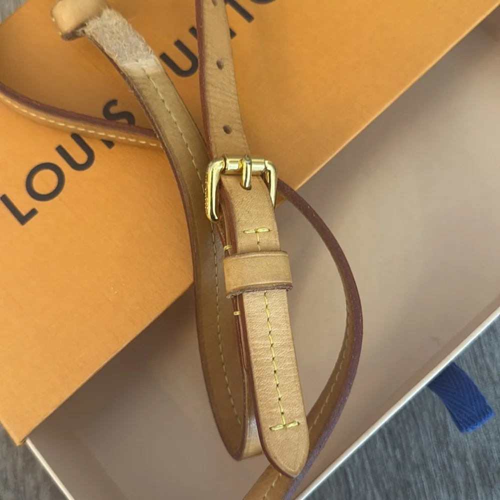 Louis Vuitton Brown vachetta leather replacement strap